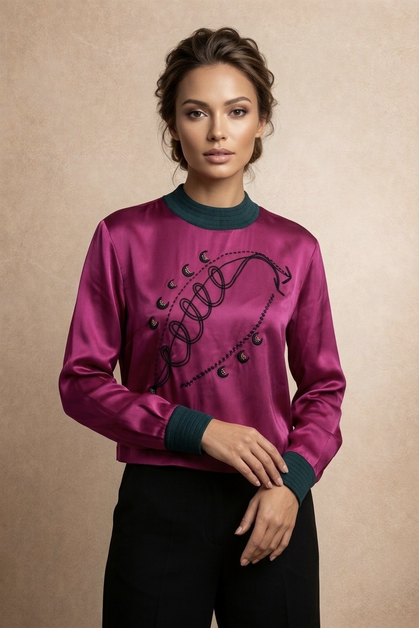 Escada Margaretha Ley — Blusa in seta